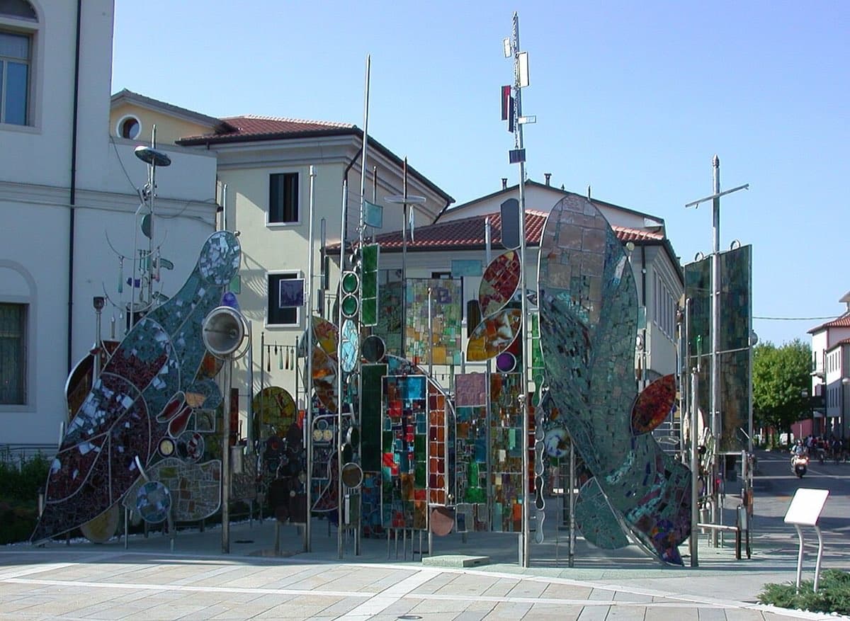 Il centro di Montegrotto Terme