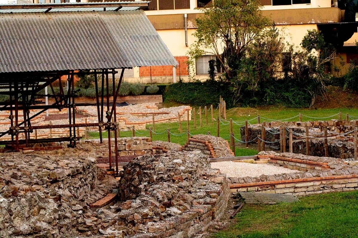 Gli scavi dell'area archeologica di Montegrotto