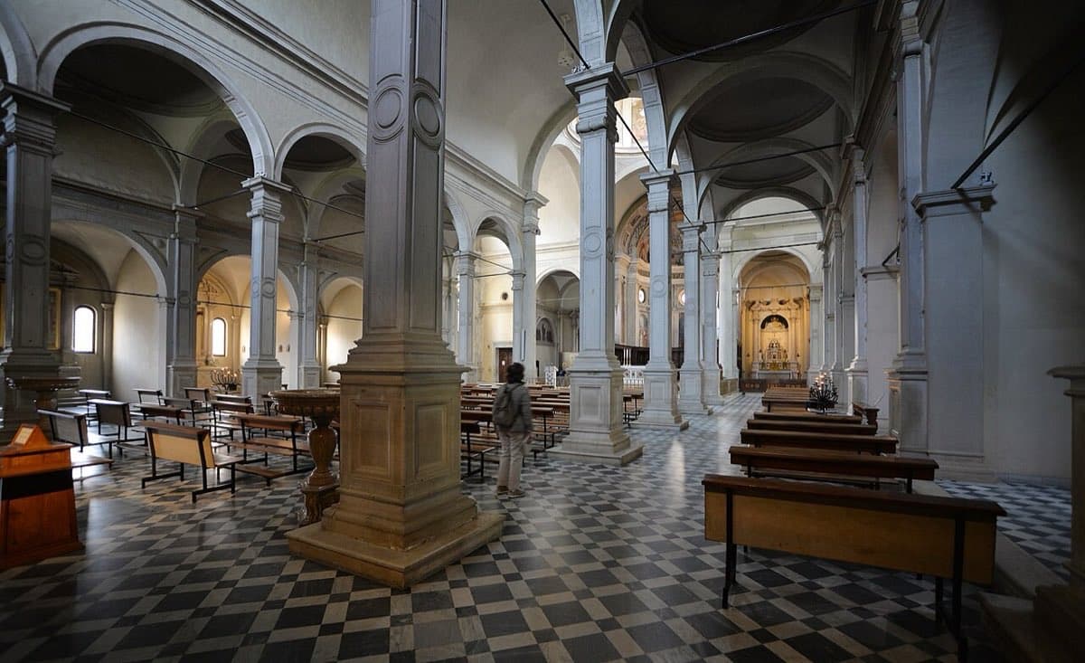 L'abbazia di Praglia fra i coltivi