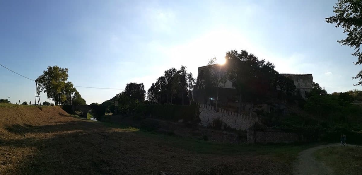 Il cortile del castello del Catajo
